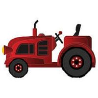 HotSaleStore Sticker Seals 48 Cute RED Tractor !!! Sticker Label Envelope Seals 1.2" Round