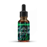 Lemongrass Tincture, Organic Lemongrass Extract (Cymbopogon Citratus) Herbal Supplement, Non-GMO in Cold-Pressed Organic Vegetable Glycerin, 700 mg, 4 oz (120 ml)