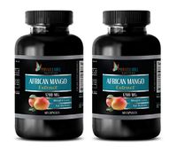 Fat Burner Energy Booster for Women - African Mango Extract 1200 MG - African Mango Seed Extract - 2 Bottles (120 Capsules)