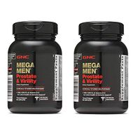 GNC Mega Men Prostate and Virility, 90 Caplets, Supports Sexual Health, 2 Pac