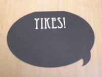 Talking Bubble "Yikes" Note Cards w/ Envelopes