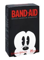 Johnson & Johnson Band Aid Assorted Sizes Mickey Mouse Adhesive Bandages, 20 CT (Pack of 6)