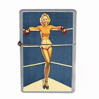 Vintage Retro Sexy Bridesmaid Party Dual Torch Lighter Pin Up Girl-194