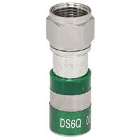 20 Pieces RG6 DIGICON DS6Q GREEN Universal Anti-Corrosion Coaxial Compression Connector 21mm Stroke Length