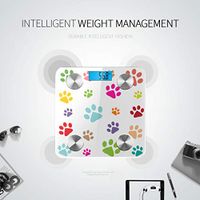 Bluetooth Weighing Scales Cartoon Cute Colorful Pet Dog Claw Scale Digital Weight Body Fat Composition Monitor Analyzer with Smartphone App for Body Management-396lbs