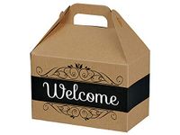Gable Gift Box 6 Count - Welcome Stripes
