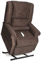 Mega Motion Infinite Position Power Easy Comfort Lift Chair Lifting Recliner FC-101 Infinite Recline Rising Electric Chaise Lounger - Java Brown Color Fabric + Inside the Home Delivery, Setup and Box Removal