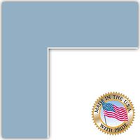 16x20 Aqua Blue / French Blue Custom Mat for Picture Frame with 12x16 opening size (Mat Only, Frame NOT Included)