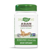 Nature's Way Premium Herbal Asian Ginseng, 1,120 mg per serving, 100 Capsules