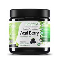 Emerald Labs Acai Freeze-Dried Powder - Increase Energy and Vitality - Supports Healthy Digestion, Energy Levels, Fat Burning, Mental Alertness - (Fruitrients) - 90 Grams