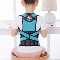 SPLY DTEM Abdominal Correction Belt, Corrector Spine, Camel Back-Position Correction, Anti-Hump (Color: Blue, Size: S) (Color : Blue, Size : X-Small)