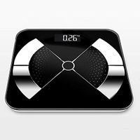 180kg Capacity Digital Bathroom Scales, Easy to Read Display, Large Platform, Stepped Immediate Weight Reading CQOZ