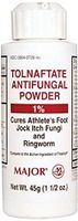 Major Pharmaceuticals 002676 Tolnaftate 1% Antifungal Powder, Compare to Tinactin, 45g Volume, White
