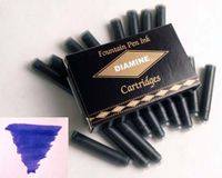 Diamine Refills Imperial Blue/Pack of 18 Fountain Pen Cartridge - DM-8068