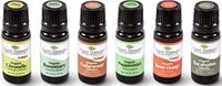 Plant Therapy Organic Essential Oil Sampler Gift Set Includes USDA Certified Organic: Eucalyptus, Peppermint, Rosemary, Cedarwood, Sweet Orange and Citronella 10 mL (1/3 Ounce) Each