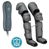 Leg Massager for Circulation & Relaxation for Home Use - Massage Legs, Calf, Foot, Thighs, Knees – Battery Powered SCD Boot for Restless Leg, Muscle Pain with Controller + Gel Eye Mask