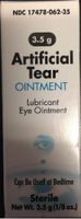 Artificial Tear ointment 3.5g(1/8 oz) (PACK OF 3)