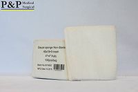 Gauze Surgical Sponges Cotton Non Sterile Non Woven 8-ply High Grade Quality by P&P Medical Surgical 4"x4" Class I(a) All Purpose Pads (300)
