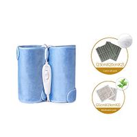 YOGANHJAT Heated Knee Brace Wrap for Arthritis, Massager Knee Pads Warm Adjustable Heat Knee Wrap for Arthritis Arthritis Cramps Stiff Muscles Pain Relief, Fits Men Women 220V,Blue_a,C
