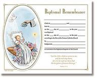 Baptism Certificate 100pk