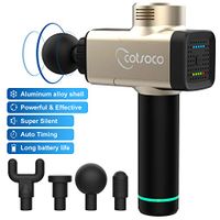Massage Gun 5 Speeds Cordless Handheld Deep Tissue&Muscle Massager, Percussion Massage Device Featuring Quiet Glide Technology-Gold