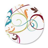 Fantasia Envelope Seals - Set of 144 Self-Adhesive, Flat-Sheet, 1-1/2" Sticker Seals, By Colorful Images