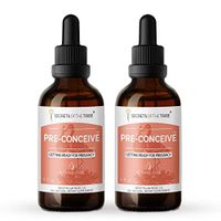 Pre-Conceive Alcohol-Free, Glycerite Vitex, Red Raspberry, Black Cohosh, Red Clover, White Peony, Shatavari. Tincture, Herbal Extract Getting Ready for Pregancy 2x4 OZ