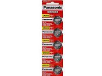 Panasonic CR2032 3 Volt Lithium Battery, Pack of 10(2 Packs of 5)