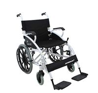 Lightweight Foldable Wheelchair Dimensions,Manual Wheelchair with Pneumatic Front Tires