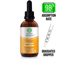 Garden Organics - Echinacea Angustifolia Alcohol-Free Extract, Responsibly farmed Organic Echinacea (Echinacea angustifolia) Dried Root (4 Fl Oz)