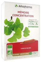 Arkopharma Arkofluides Ginkgo Biloba 20 Phials