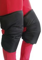 FakeFace Men Women Thicken Windproof Cycling Knee Warmers Thermal Down-Filled Knee Brace Wraps Pads Leg Protector for Outdoor Motorcycle Ski Snowboarding Runing Arthritis