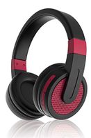 Sylvania SBT214- Bluetooth Stereo Headphones (Red)