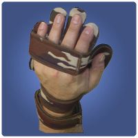 Separate Finger Orthosis Purple Right, Size: Adult, Length 6"- 8" (15.2-20.3cm), Total 121/2" (31.7)