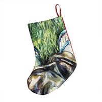 Flip Flop Painting Great Xmas Socks Hanging Decoration Candy Bag Party Holiday Christmas Santa Claus Home Decor Gift