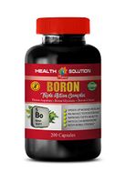 Mental Energy Supplements - Boron Triple Action Complex - Non GMO - Boron Supplement 3mg - 1 Bottle 200 Capsules