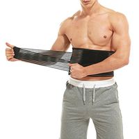 JOJOO Stabilizing Lumbar Lower Back Brace and Support Belt-Breathable Mesh Panels and Elastic Adjustable Dual Straps-Improves Posture and Provides Lumbar Support for Men & Women,XL