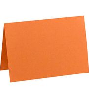 A1 Folded Notecards (3 1/2 x 4 7/8) - Mandarin Orange (1000 Qty.)
