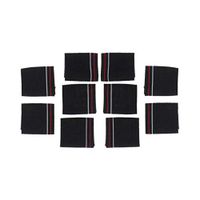 BESPORTBLE 10pcs Finger Sleeve Knit Protective Cover Basketball Sport Nylon Protective Finger Sleeve for Sport Outdoor Training (Black)
