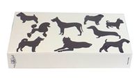 The Joy of Light Designer Matches Dogs Print Embossed 4" Collectible Matchbox