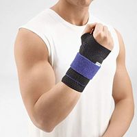 Bauerfeind - ManuTrain - Wrist Support - Relieves Strain and Stabilized During Movement - Left Wrist - Size 5 - Color Black