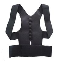 Shop Flash Men's Magnetic Spine and Lower Lumbar Posture Support Corrector, Black, Large
