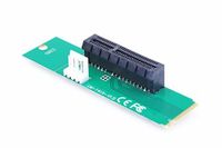KNACRO PCI-E 4X(64Pin) to NGFF(M.2) Key M Adapter by 4Pin Power Cable
