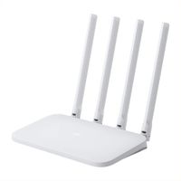 Cigooxm Xiaomi Wireless Router Smart Control High Speed Wide Coverage WiFi Internet Router 64MB 300Mbps with 4 High-gain Antennas for Home Office White