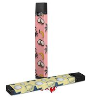Skin Decal Wrap 2 Pack for Juul Vapes Coconuts Palm Trees and Bananas Pink JUUL NOT INCLUDED