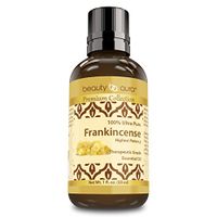 Beauty Aura Premium Collection Ultra Pure Frankincense Essential Oil - 1 Oz Bottle - Steam Distilled from Sacred Boswellia Tree Resin - Use for Beauty Care, Massages & More