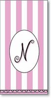 "N" Pink Monogram Hankies