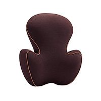 Jueven Lumbar Support Pillow/Back Cushion, Memory Foam Orthopedic Backrest for Car Seat, Office/Computer Chair and Wheelchair,Breathable & Ergonomic Design for Back Pain Relief (Color : Brown)