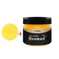 Wood Seasoning Beeswax Complete Solution Furniture Care Natural Beeswax Home Cleaning Cleaner and Protector Wax. Renew Cutting Boards, Woods, Bamboo, Wooden Surfaces (A)