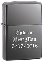 Personalized Zippo Black Ice Wind Proof Oil Lighter Free Engraving. (150)